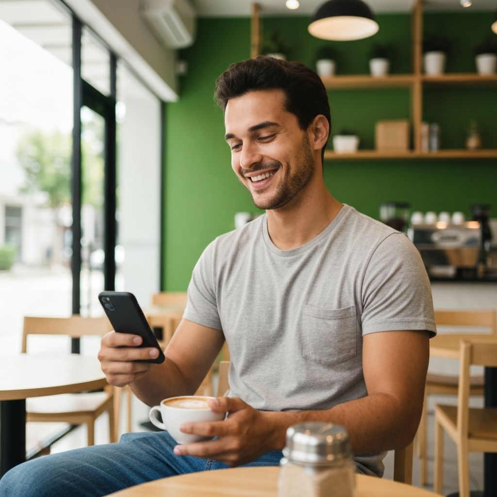 Pessoa fazendo pagamento pelo PhizChat